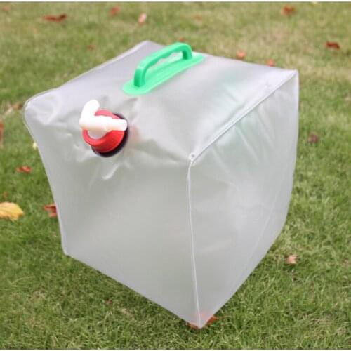 Outdoor 20L Folding Water Bag Large Capacity Portable Water Storage Container Kettle Bucket Camping Equipment