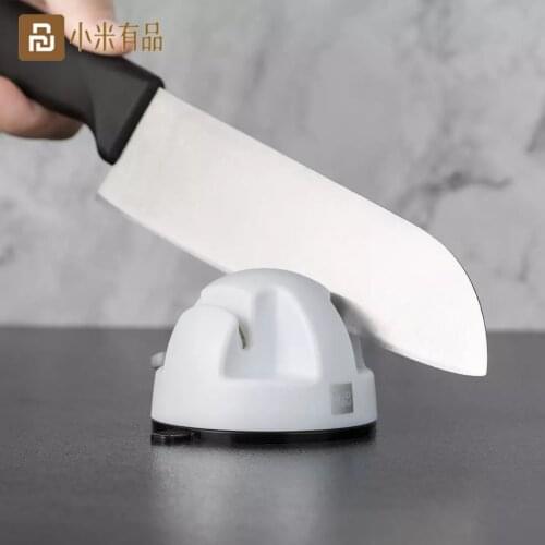 Youpin Huohou Mini Double Wheel Knife Sharpener Dual Mode Sharpening PVC Suction Stone Grinder Grindstone Tools for Kitchen