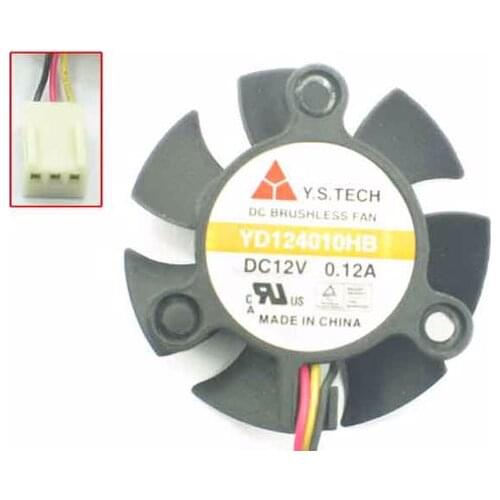 Y.S TECH YD124010HB DC 12V 0.12A 40x40x10mm Server Cooling Fan
