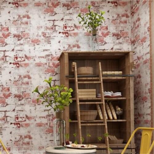 Wellyu Brick pattern wallpaper brick brick head retro vintage gray cement brick wall industrial wind antique background wall