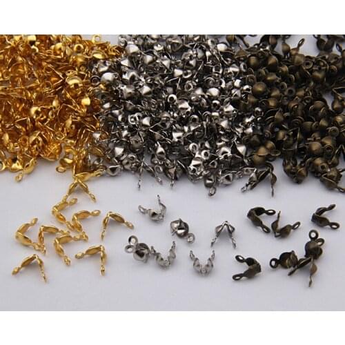 Yage 4*15mm 600pcs Iron Cord End Cover Connectors to link Clasp for Necklace Bracelet link rings to DIY fashion Jewelry Findings