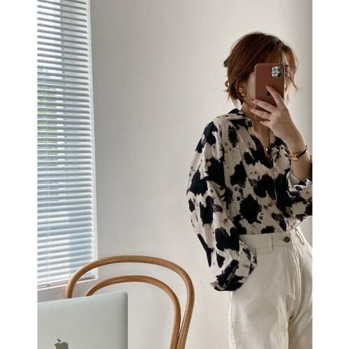 Blouse Women Autumn Shirt Loose Retro Shirt Casual Top Blusas Mujer De Moda