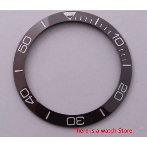 38mm High quality ceramic bezel insert luminous dot fit 40mm watch case Automatic watch men