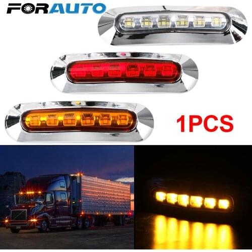 6 LED Marker Lamp Clearance Lights Caravan Lorry Trailer 10-30V Waterproof Truck Side Marker Light