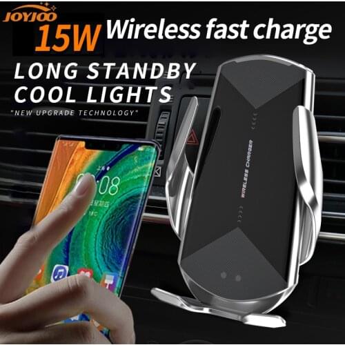 Car Wireless Fast Charger Phone Holder For iPhone 12 11 Pro Samsung Xiaomi Huawei Auto Air Vent Mount Support Car Phone Stand