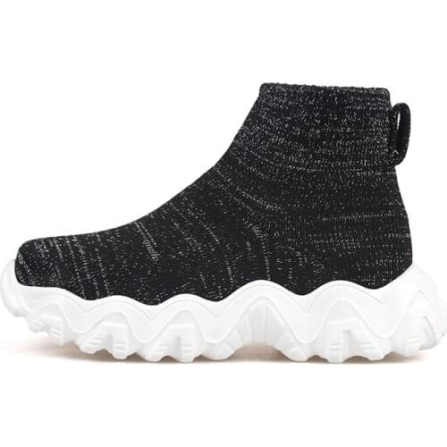 Children Casual Shoes Girls Sneaker Boots For Boys Casual Sport Shoes Outdoor Anti-Slippery Knitted Kids Socks Slip On Sneaker