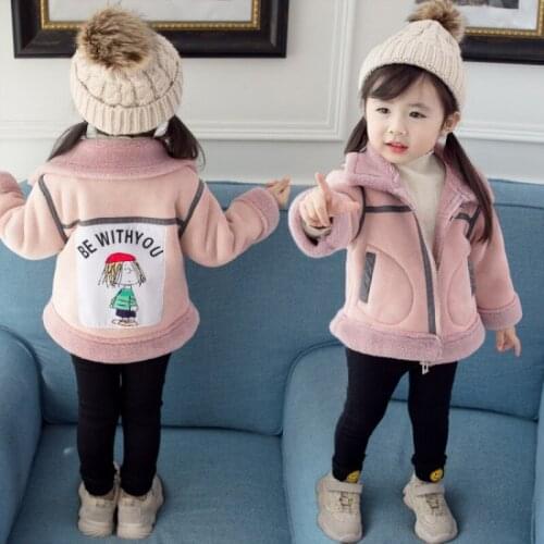 Girls Babys Kids Coat Jacket Outwear 2021 Zipper Winter Autumn Thicken Warm Overcoat Top Sport Cardigan Childrens Clothing