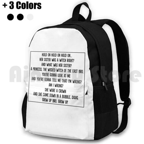 Her Sister Was A Witch Right ? Outdoor Hiking Backpack Riding Climbing Sports Bag Halloween Witch She Was A Witch Right Her