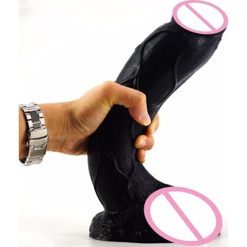 FAAK26*5.5cm Huge Real Dildo Sex Toy Realistic Penis Masturbator For Women Super Long Big Anal Black Dildo Adult Sex Erotic Toys