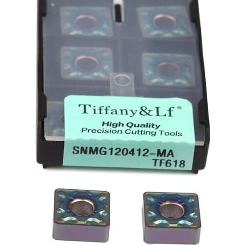 SNMG120408-MA TF618 SNMG120412 CNC Lathe Turning Tool Carbide Insert Hardened Steel Hard Steel Special Tool Wear-Resistant Blade