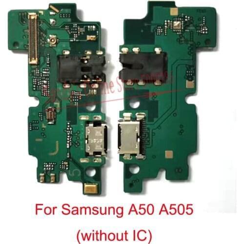 New USB Charging Port Board Flex Cable For Samsung Galaxy A50 SM-A505 A505F With Microphone Headphone Audio Jack Flex Cable