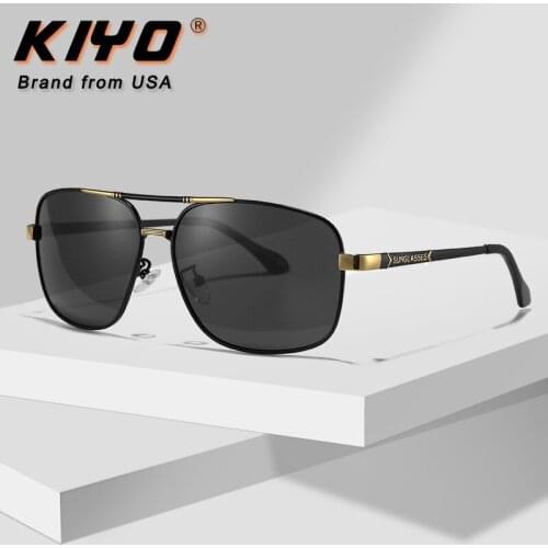 KIYO Brand 2020 New Men Round Metal Day and Night Photochromic Polarized SunglassesSun Glasses UV400 Driving Eyewear 2873