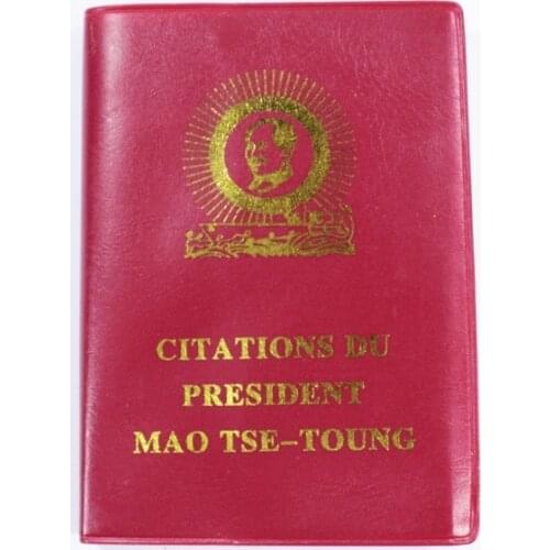 Red Book Quotations of Chinese Chairman Mao Tse-Tung Mao Zedong Book School Stationery Office Supplies French Version