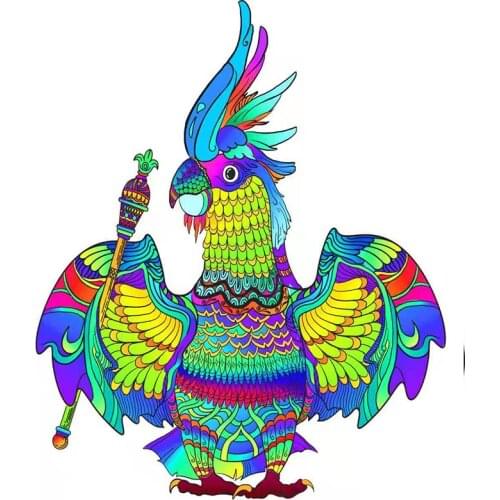 Colorful DIY Wooden Puzzle Parrot For Adults Children Wooden Jigsaw Kids Puzzle Educational Toys Gifts Collection Puzzles Games