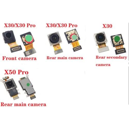 Front & Rear Camera For Vivo X30 X30 Pro X50 Pro Back Big Camera & Small Facing Camera Flex Cable Replacement Repair Parts