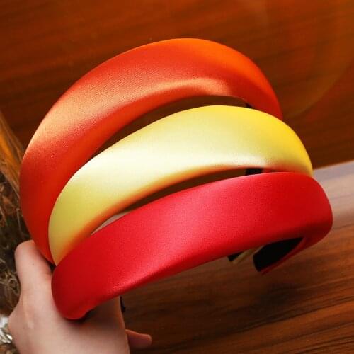 Levao Hair Accessories for Women Wide Knotted Hairband Satin Twist Headband Hair Hoop Band Turban Headbands Girls Headwear