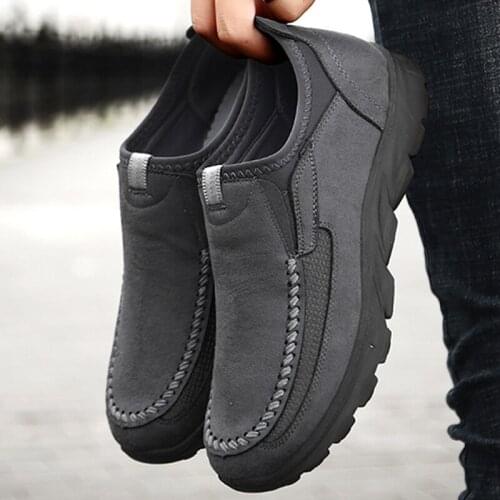 Men Casual Shoes Breathable Loafers Sneakers Nice New Vogue Comfortable Flat Handmade Retro Leisure Loafers Shoes Men Shoes