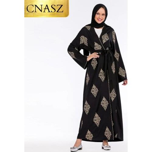 New Arrivals Kaftan Islamic Turkey Fashion Muslim Women Clothing Elegant Embroidery Abaya Kimono For Women Cardigan