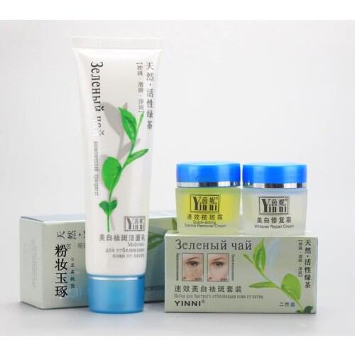 YINNI Green tea anti freckle Whitening Cleanser Oil Control Skin Facial Cleanser Face Skin Care