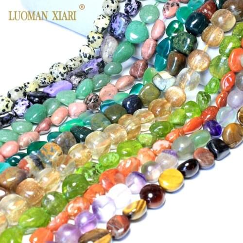 Wholesale Irregular Big Natural Stone Beads Tiger 's eye Rose Agat Quartz For Jewelry Making DIY Bracelet Necklace Strand 15