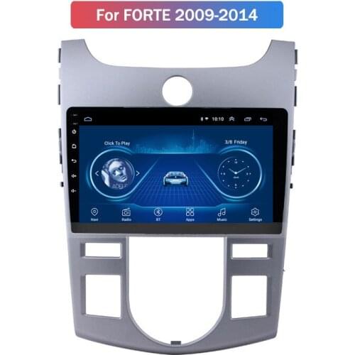 HOT Car Multimedia player For Kia Forte 09-14 GPS Bluetooth Music Multi-Function Smart on Board DVD Android 9 GPS Navigation