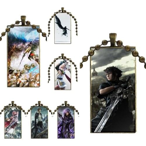 Final Fantasy Remake For Women Choker Fashion Necklace Handmade Rectangle Shape Choker Necklace Jewelry Multi Designs