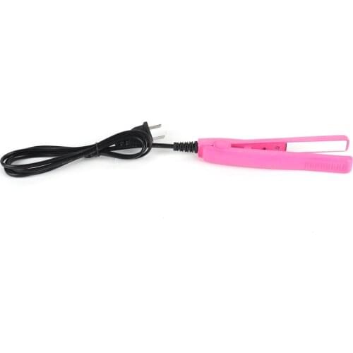 Professional Mini Hair straightener Iron Pink Ceramic Portable Electronic Hairs Straightening Styling Tools Hair