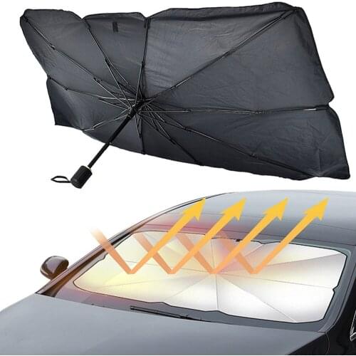 Car Sun Shade Protector Parasol Auto Front Window Sunshade Covers Car Sun Protector Interior Windshield Protection Accessories