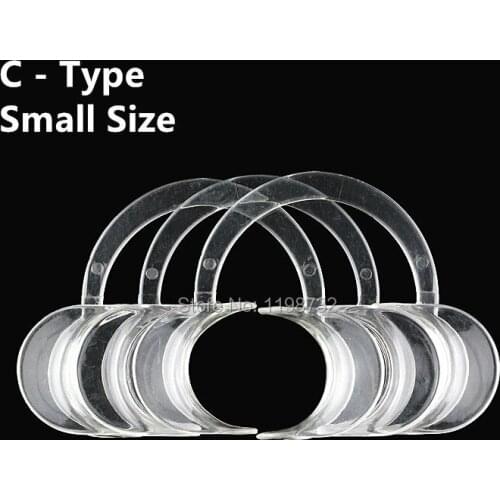 Dental Equipments C Type Intraoral Cheek Retractor Teeth Whitening Transparent Mouth Opener Small Size Dentist Materials