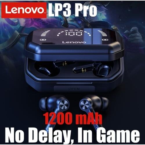 Original Lenovo LP3 Pro TWS Bluetooth Earphone Stereo IPX5 Waterproof Earbuds Wireless Can Charge Phone with Mic Gaming Headset