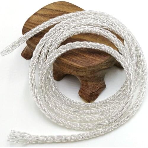 DIY Replacement Cable Silver plated Upgraded Wire 8 core wire cable For Repair DIY HIFI mmcx earphone cable