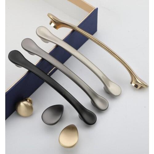 1PCS Light Luxury European Zinc Alloy Cabinet Handles and Knobs Drawer Wardrobe Door Pulls Furniture Hardware