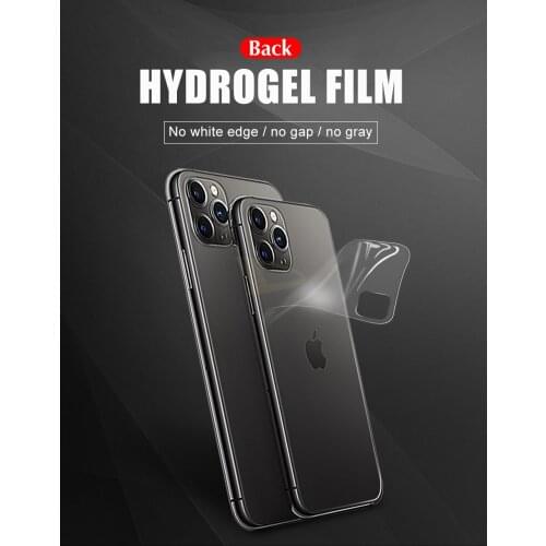10pcs Back Protective Hydrogel Film Cover For IPhone 12 11 Pro 6 6s 8 7 Plus XR X XS Max Full Screen Protector Soft Film