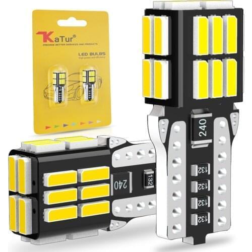 2pcs W5W T10 LED Bulbs Canbus No Error Car Parking Position Clearance Lights Interior Dome Light Bulbs Auto 6500k White 4014SMD