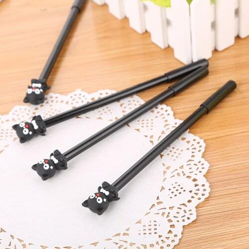 20 PCs Creative Cartoon Cat Gel Pens Cute Learning Stationery Water-Based Paint Pen Bow Tie Office Signature Pen School Supplies