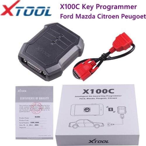 2019 Xtool X100C Auto Key Programmer Tool For Android IOS 4 in 1 Pin Code Reader English Original Update Online