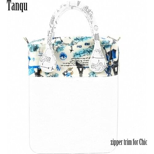 2020 Tanqu New microfiber fabric Cloth Waterproof Trim With Zipper Decoration for Obag Chic bagFor O Bag Chic bag