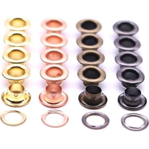 50sets/pack(Outer diameter)9.5mm (internal)5mm bronze eyelets eyelets and washer 18 pinky color