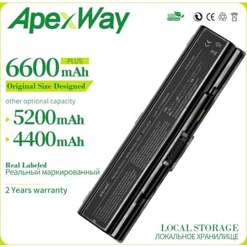 6C New laptop battery For Toshiba pa3534 pa3534u PA3534U-1BAS PA3534U-1BRS Satellite A300 A500 L200 L300 L500 L550 L555 bateria