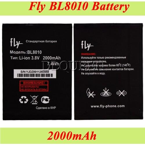 Fly FS501 Nimbus 3 Battery 2000mAh BL8010 Accumulator High Quality