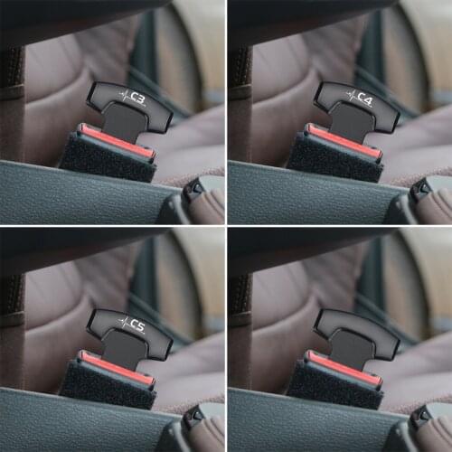 For Citroen C3 C3-XR C4 C5 Accessories Car Styling Car Belt Buckles Safty Belt Alarm Canceler Stopper 2pcs