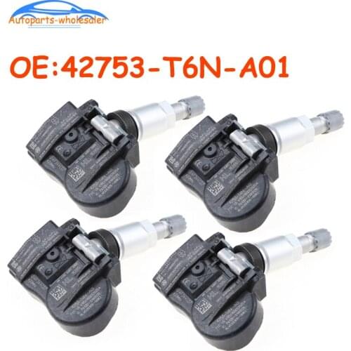 4 PCS Car 42753-T6N-A01 42753T6NA01 TPMS Tire Pressure Monitor Sensor 433MHZ For Honda For 2018 2019 2020 Acura TLX
