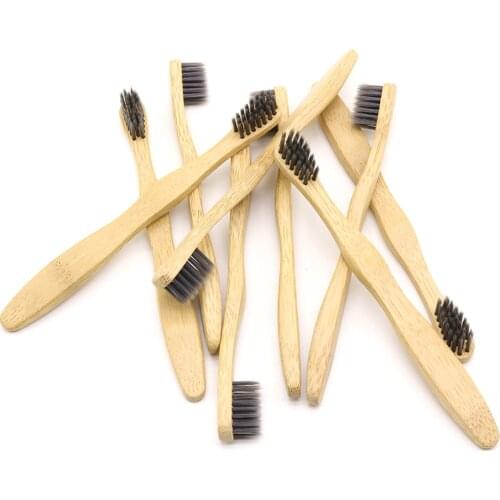 DR.PERFECT 50 PCS/lot Child Bamboo Toothbrush Wholesale Environment Wooden Bamboo Toothbrush Oral Care Black Head