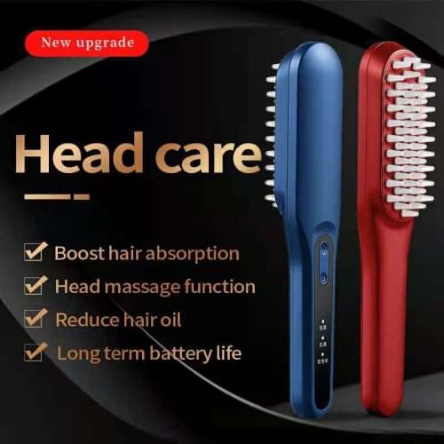 EMS Electric Massage Comb Negative Ion Hair Care Brush Head Massager Phototherapy Infrared Hair Massager Anti Hair Loss