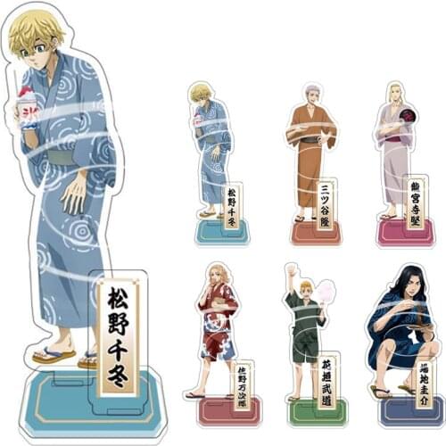 Anime Tokyo Revengers Figures Acrylic Stand Ryuguuji Ken Sano Manjiro Desk Model Table Plate Action Animation Decoration