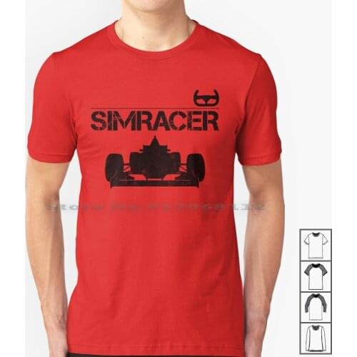 Simracer Sim Racing Games T Shirt 100% Cotton Simracer Racing Games Esports Rennsimulation Motorsport Computer Game Car Racing