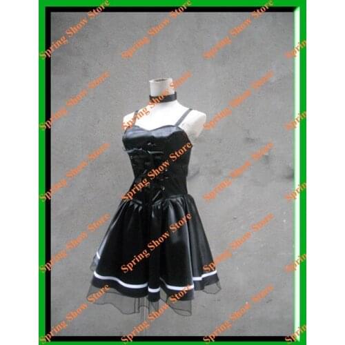 DEATH NOTE Heroine Amane Misa Custom Made Black Deess Cosplay Costume