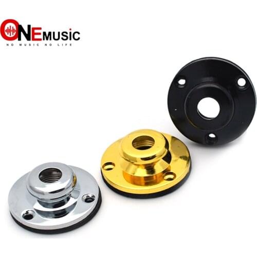 Brass Guitar output Input End Pin Jack Cover Acoustic Guitar Ukulele End Pin Jack Cover Silver Gold Black