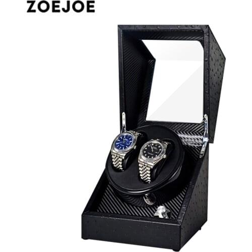 [Newly Arrival] ZOEJOE Watch Winder for Automatic Watches Black Watch Shaker 1-0/2-0/2-3 Watch Box 4-0/4+6