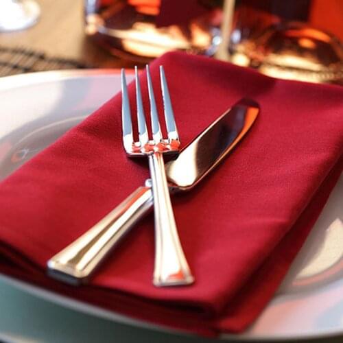 Solid Color Napkin Reusable Washable Cloth Home Hotel Wedding Party Accessries for hotel Home